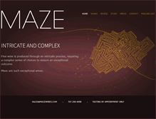 Tablet Screenshot of mazewines.com